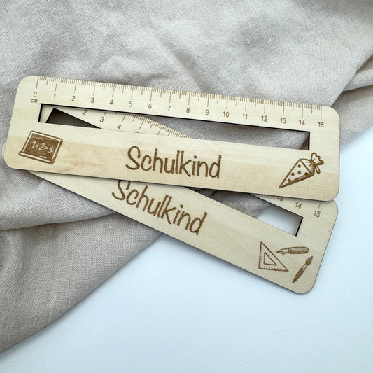 Lineal/Lesezeichen Schulkind - Einschulung