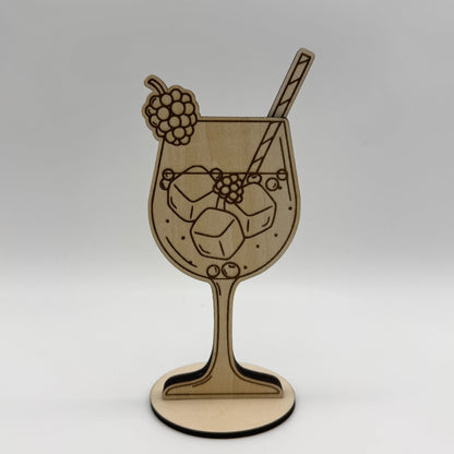 Cocktail-Geschenkhalter aus Holz