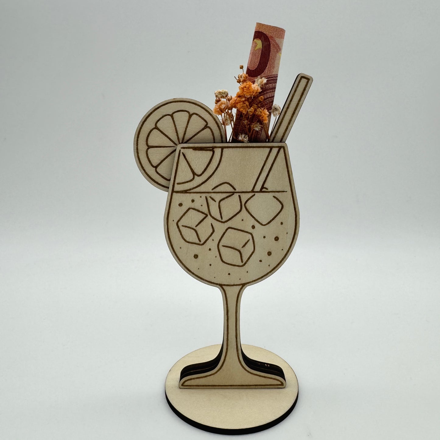 Cocktail-Geschenkhalter aus Holz