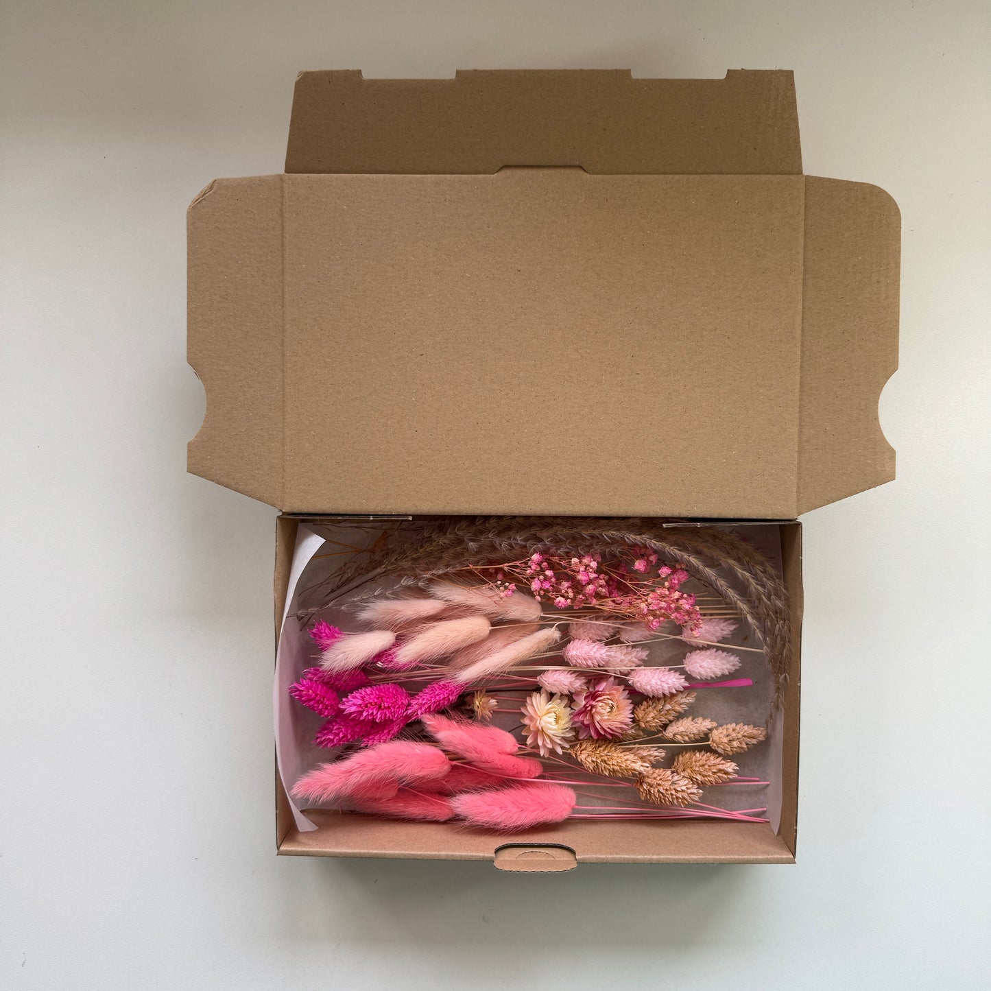 DIY-Set: Trockenblumen zum basteln - rosa/pink/lachs