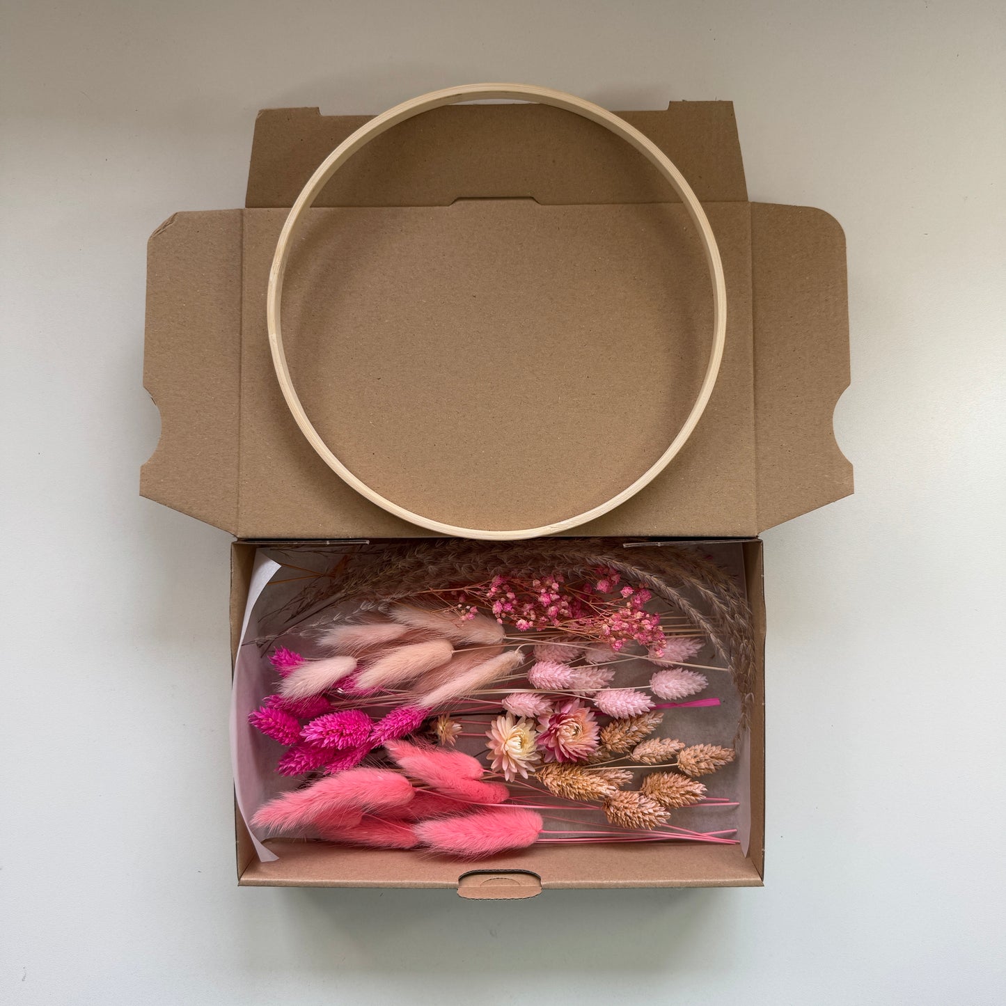 DIY-Set: Trockenblumen zum basteln - rosa/pink/lachs