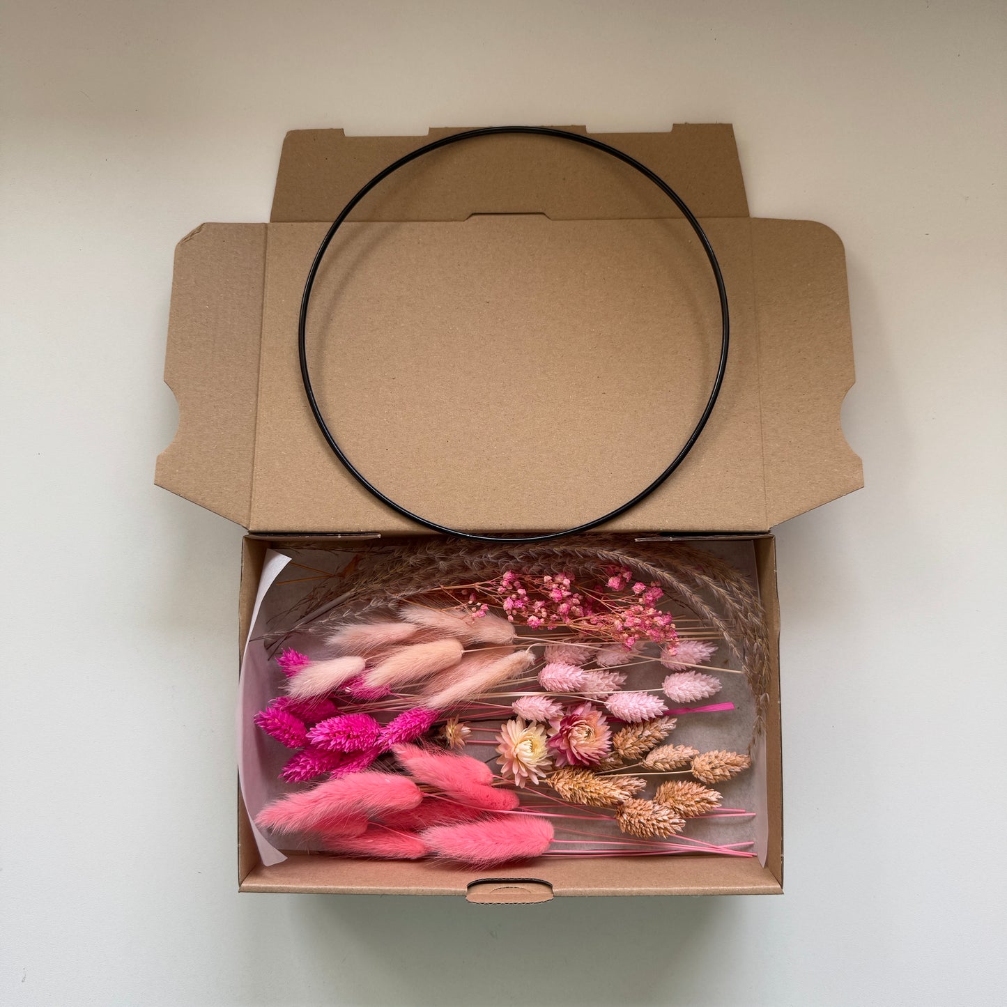 DIY-Set: Trockenblumen zum basteln - rosa/pink/lachs