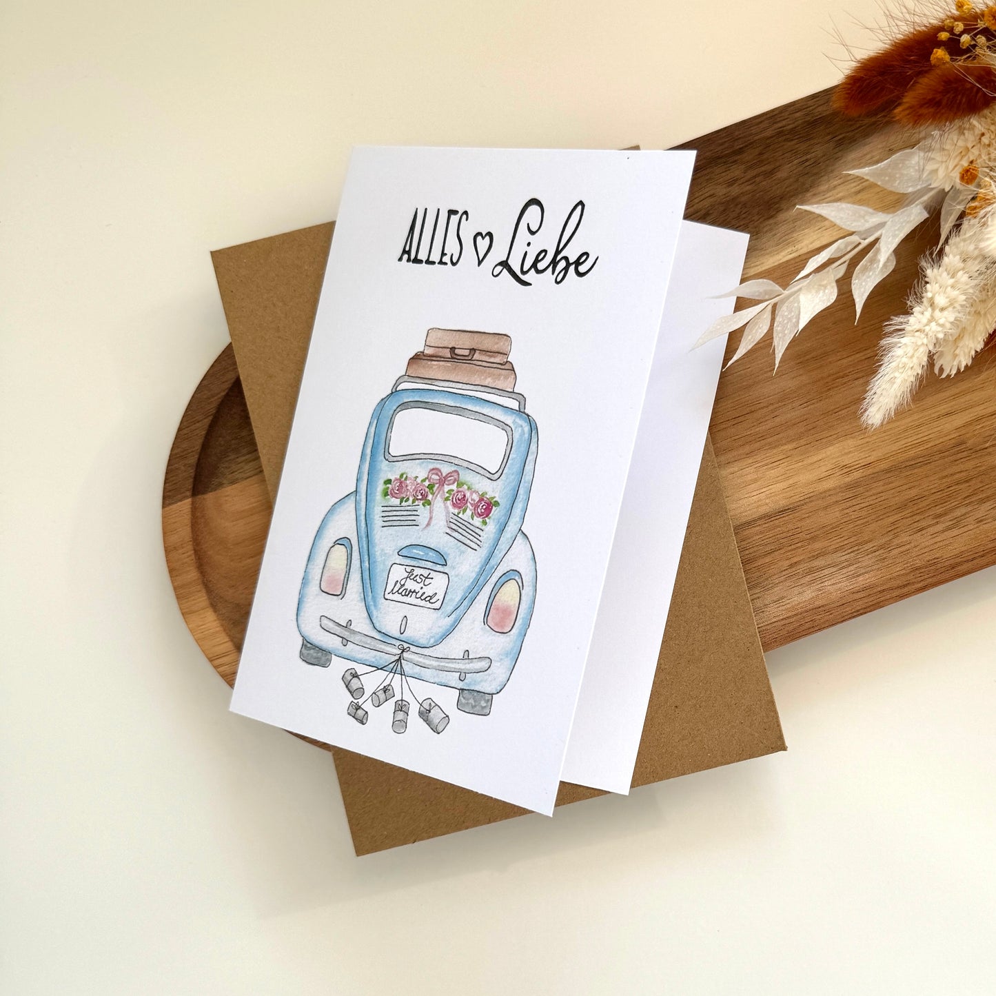 Grußkarte zur Hochzeit